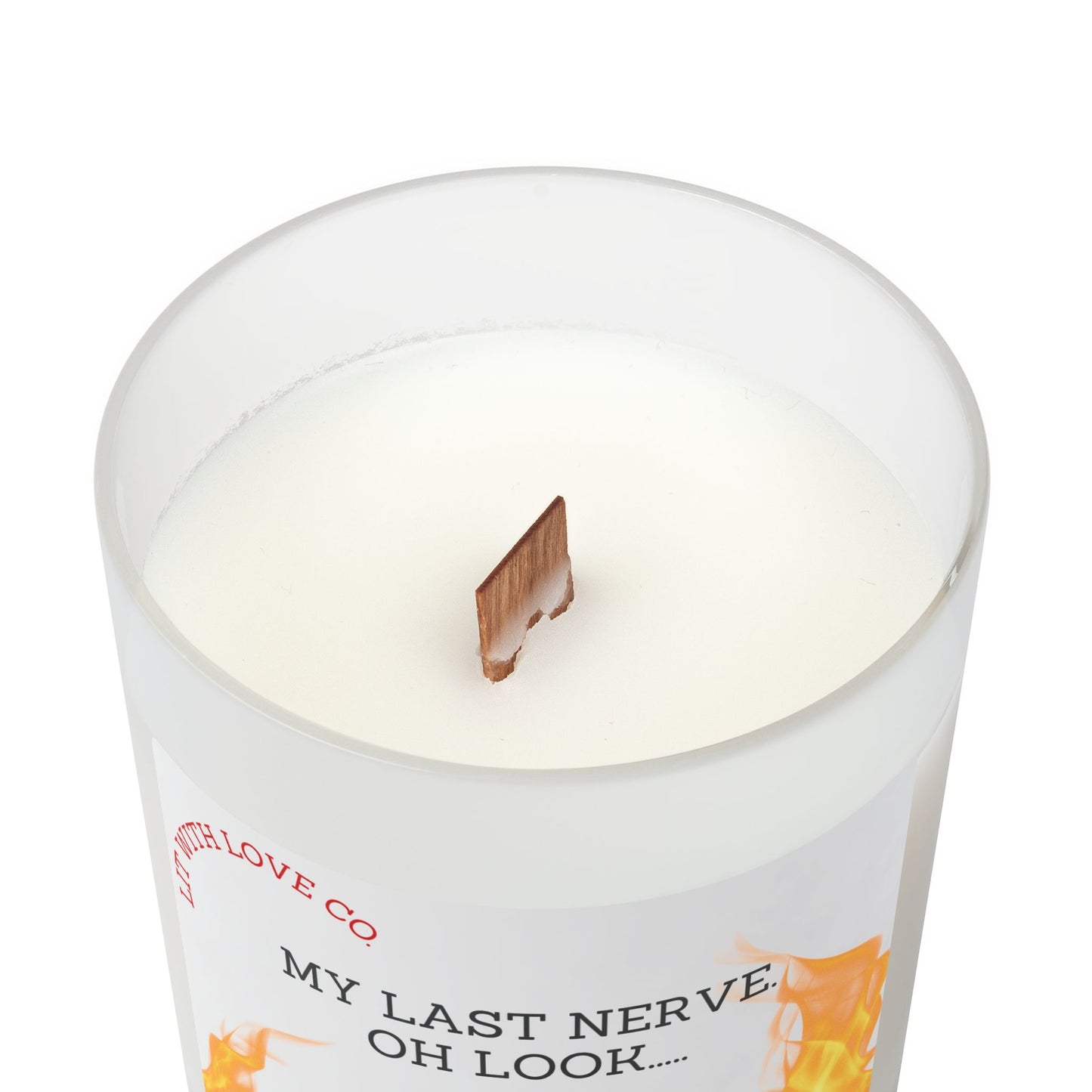 My Last Nerve - Frosted Glass Candle, 11oz