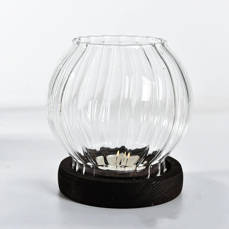 Glass Candle Holder