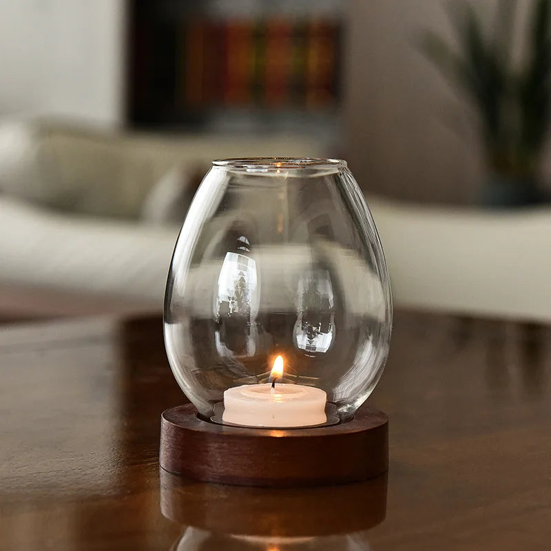 Glass Candle Holder