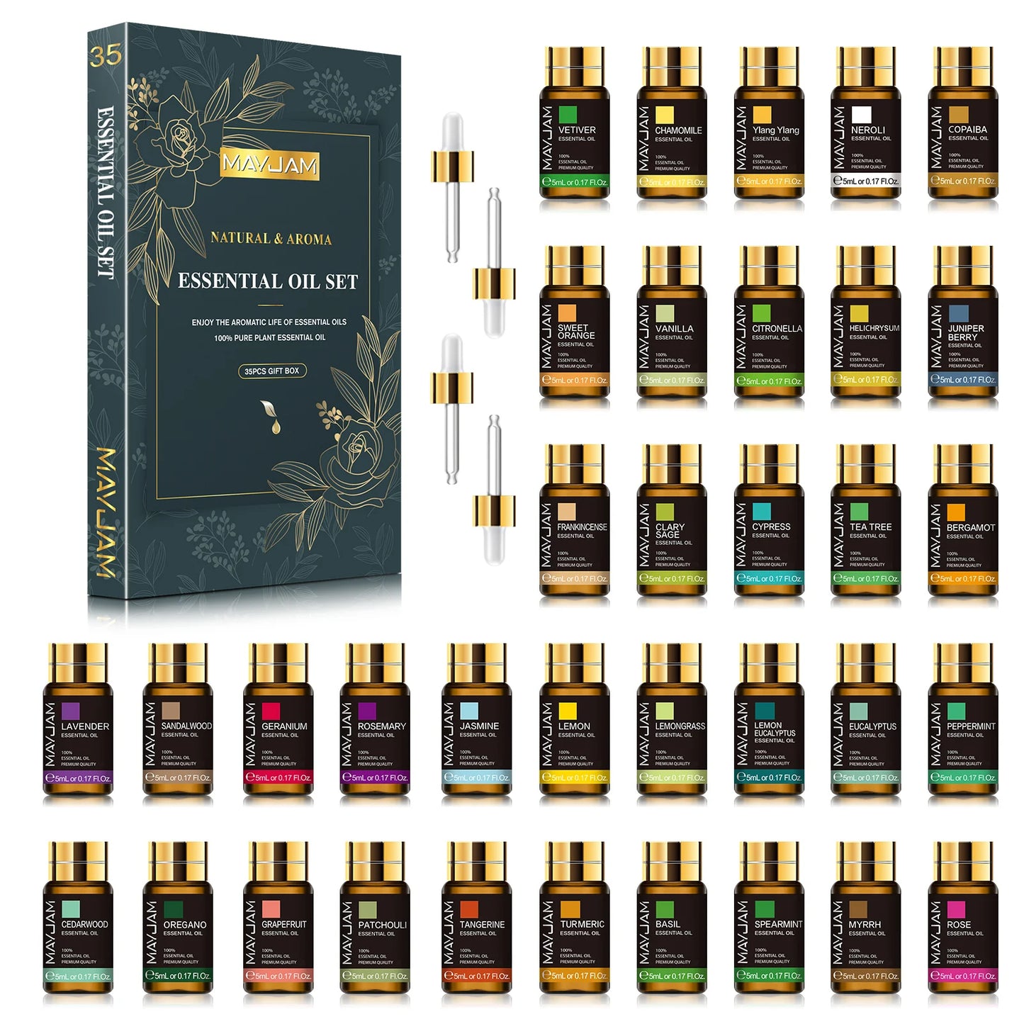 MAYJAM 35pcs/set Essential Oils