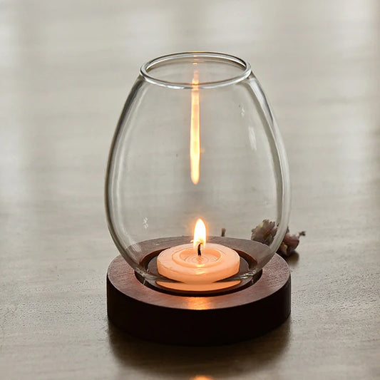 Glass Candle Holder