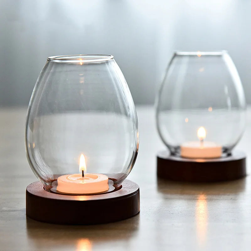 Glass Candle Holder